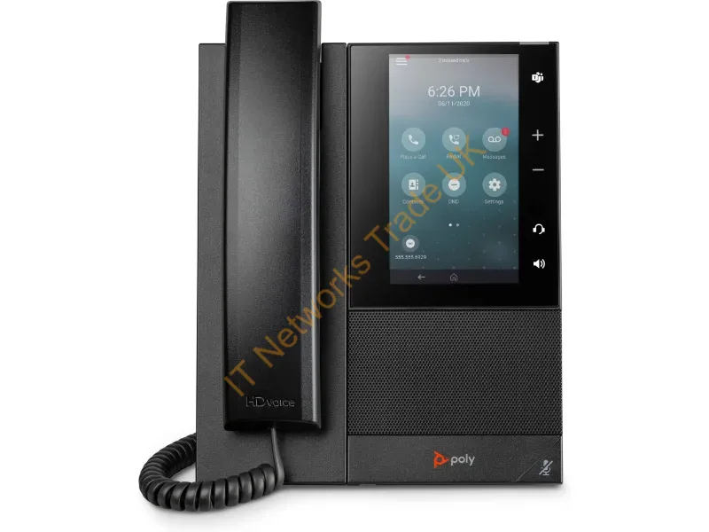 82Z78AA - Poly CCX 500 Business Media Phone with Open SIP and PoE-enabled