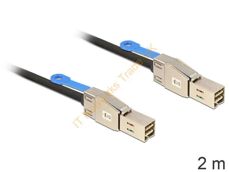 83395 - DeLOCK 83395 Serial Attached SCSI (SAS) cable 2 m Black