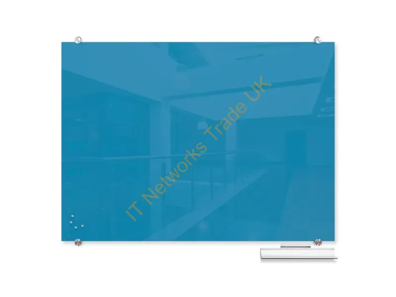 83844-BLUE - Mooreco 83844-Blue Magnetic Board Glass 35.4 X 47.2" (899.2 X 1198.9 Mm)