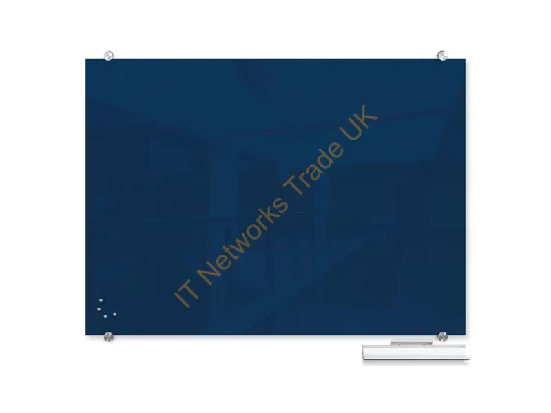 83844-NAVY - Mooreco 83844-Navy Magnetic Board Glass 35.4 X 47.2" (899.2 X 1198.9 Mm)