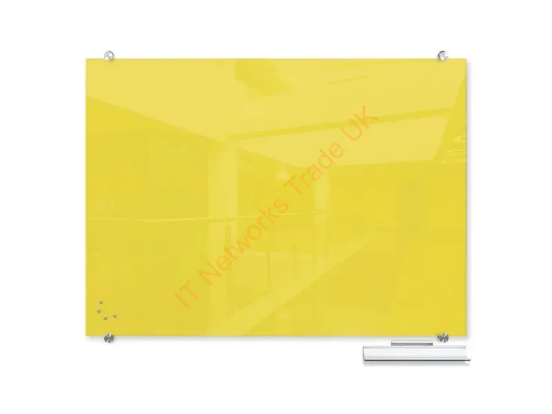 83844-YELLOW - Mooreco 83844-Yellow Magnetic Board Glass 35.4 X 47.2" (899.2 X 1198.9 Mm)