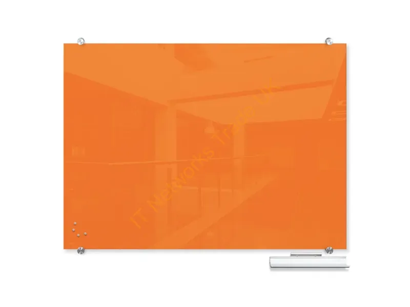 83845-ORANGE - Mooreco 83845-Orange Magnetic Board Glass 47.2 X 70.9" (1198.9 X 1800.9 Mm)