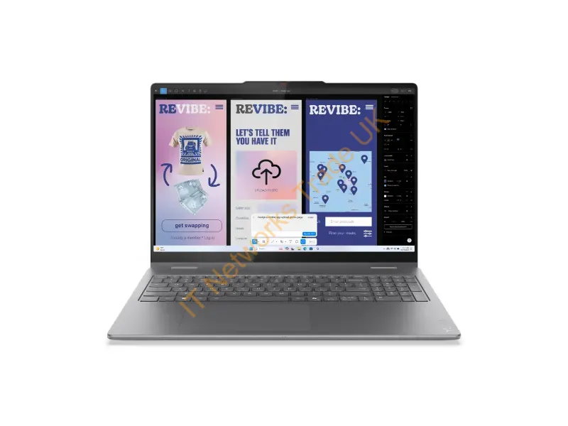 83JT0000US - Lenovo Yoga 7 2-In-1 16Ill10 Copilot+ Pc Intel Core Ultra 5 226V Hybrid (2-In-1) 16" Touchscreen Wuxga 16 Gb Lpddr5X-Sdram 512 Gb Ssd Wi-Fi 7 (802.11Be) Windows 11 Home English Gray