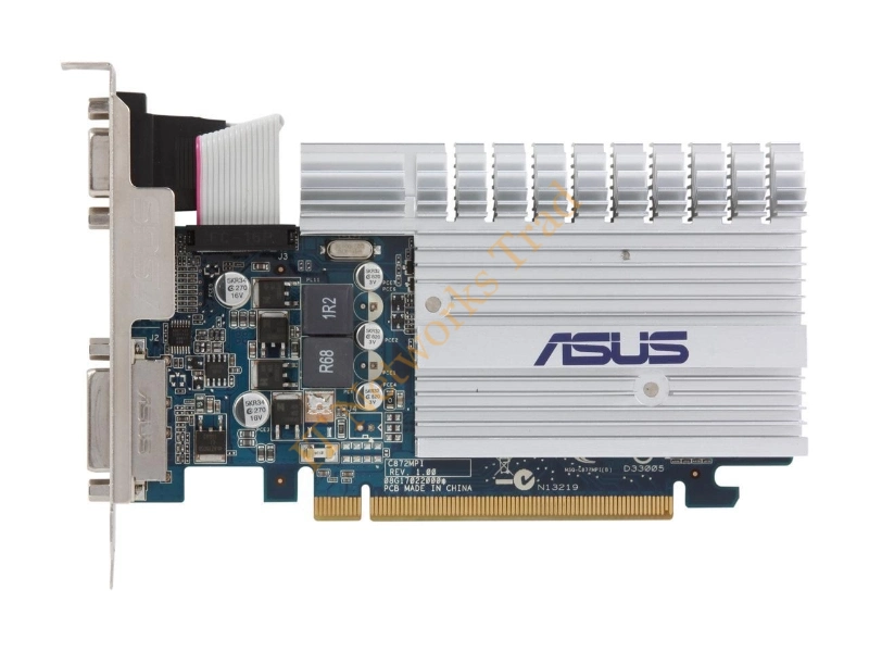 8400GS-1GD3-SL ASUS GeForce 8400GS 1GB DDR3 64-Bit PCI Express 2.0 x16 HDMI/ D-Sub/ DVI/ VGA Video Graphics Card