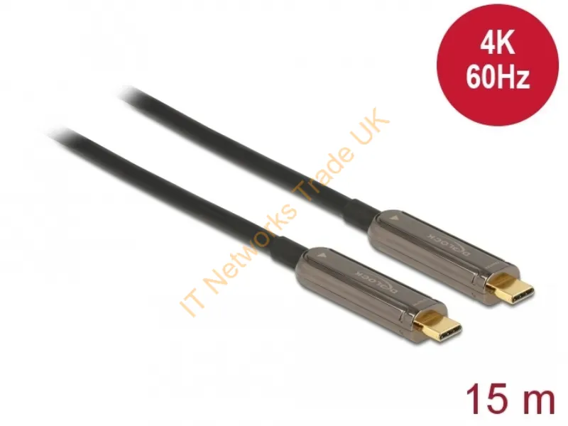 84104 - DeLOCK Active Optical USB-C Video Cable 4K 60 Hz 15 m