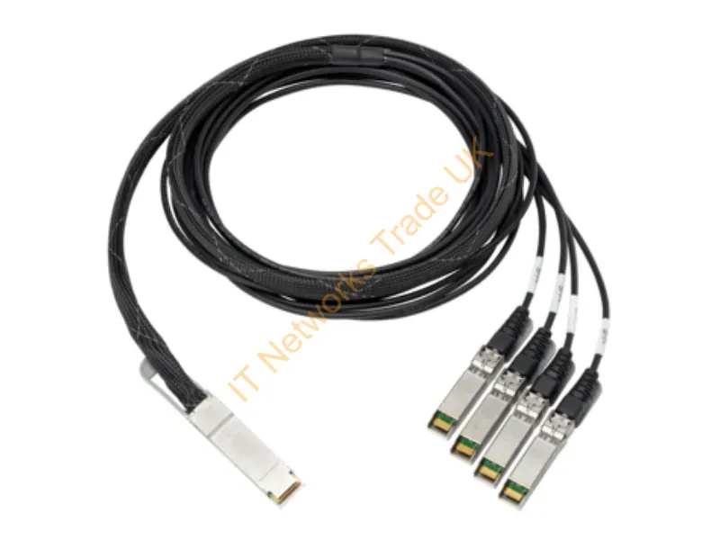 845416-B21#0D1 - HPE 100GB QSFP28 3m InfiniBand/fibre optic cable QSFP+ 4x QSFP+ Aluminium, Black