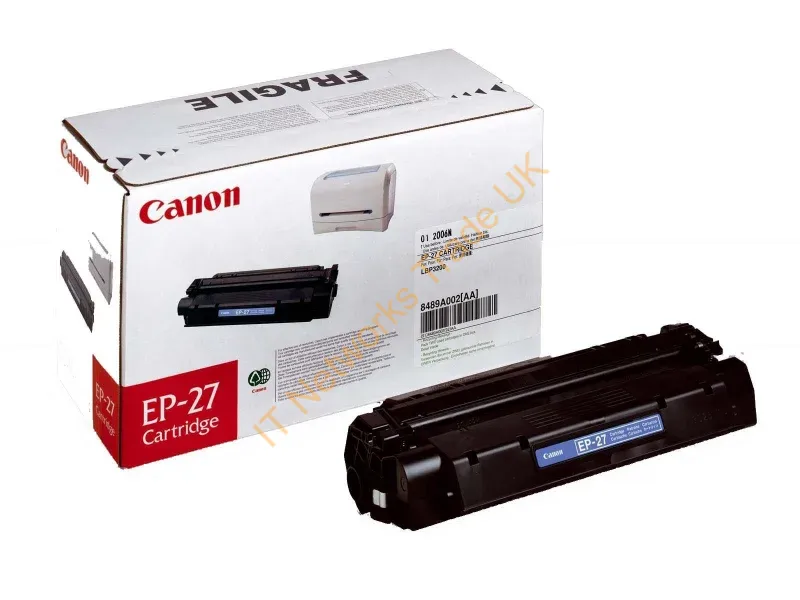 8489A002 - Canon 8489A002/EP-27 Toner cartridge black, 2.5K pages/5% for Canon LBP-27