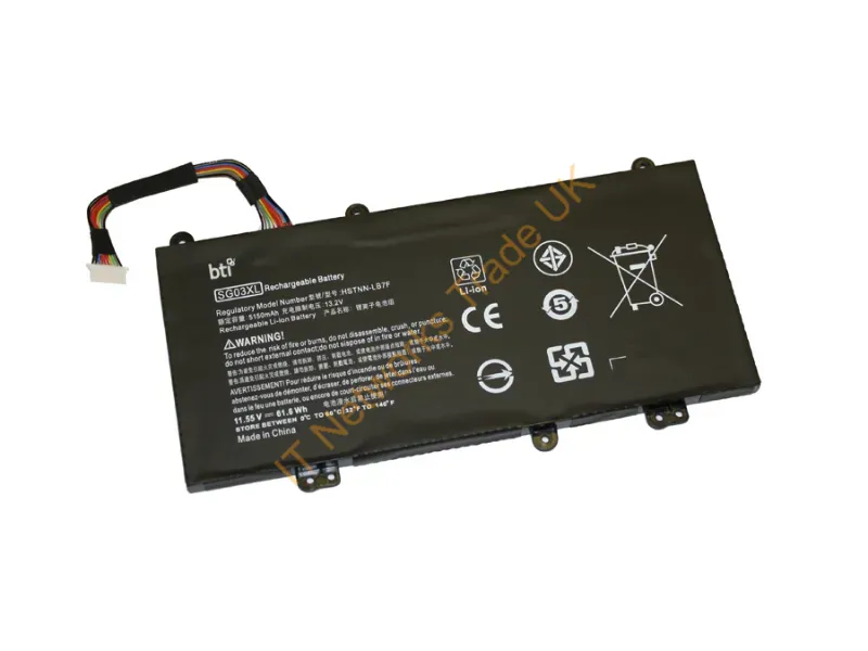 849314-856-BTI - Bti 849314-856- Industrial Rechargeable Battery Lithium Polymer (Lipo) 5333 Mah 11.55 V