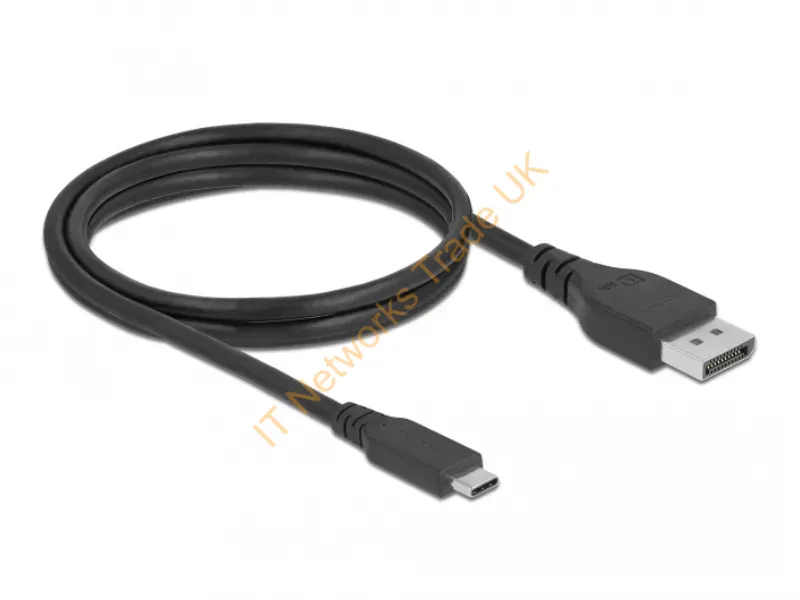 86040 - DeLOCK Bidirectional USB Type-C to DisplayPort Cable (DP Alt Mode) 8K 60 Hz 1.5 m DP 8K certified