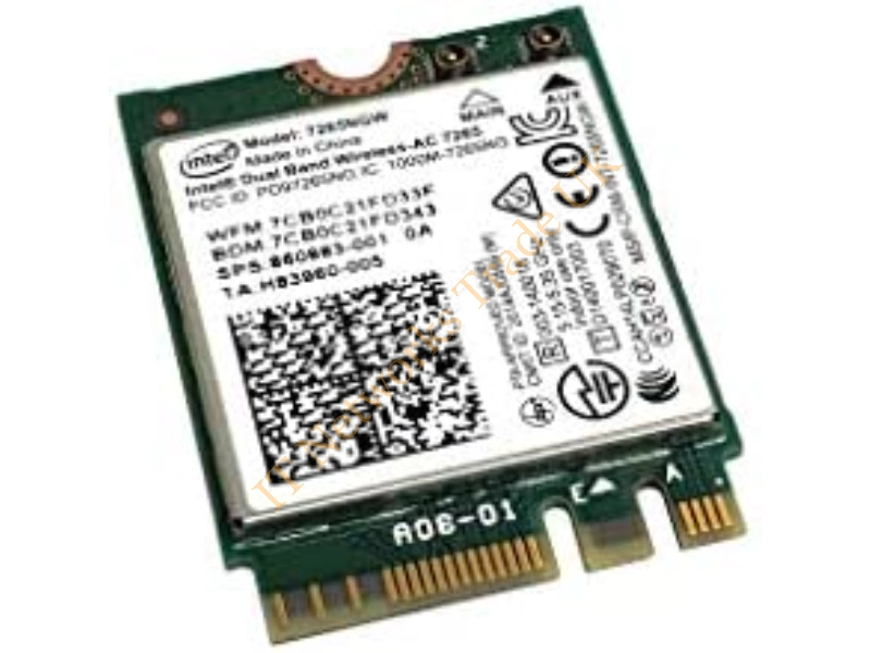 860883-001 HP Intel Dual Band Wireless-AC 7265NV 802.11AC 2x2 Wi-Fi + Bluetooth 4.2 Combination WLAN Adapter Wireless LAN Card
