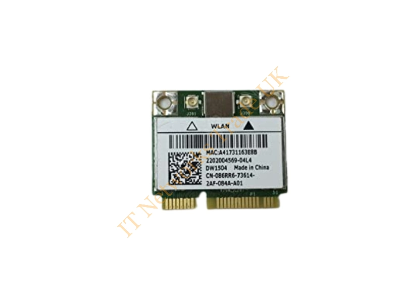 86RR6 Dell Wirelss Wifi LAN Card DW1504 802.11b/g/n Internal Mini Latitude E6320