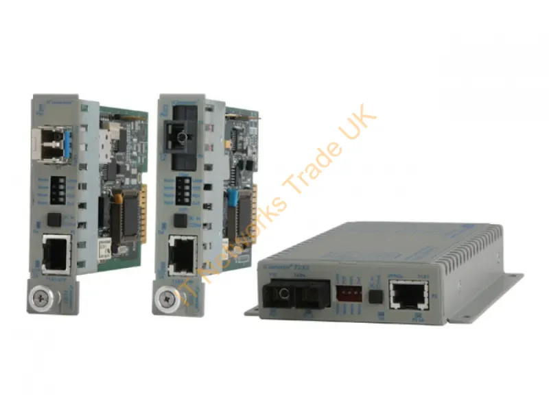 8700-0-D - Omnitron Iconverter T1/E1 Network Media Converter 1310 Nm Multi-Mode Gray