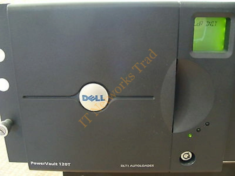 870KX Dell PowerVault 120T DLT1-1 SCSI Rack-Mount Autoloader Tape Drive Storage