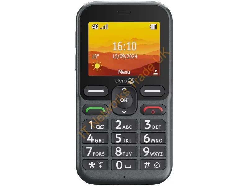 8740 - Doro Leva L10 6.1 cm (2.4") 118.9 g Graphite Senior phone