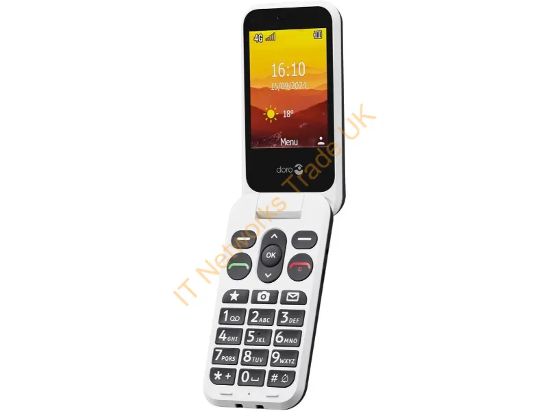 8749 - Doro Leva L31 7.11 cm (2.8") 142.7 g Black, White Feature phone