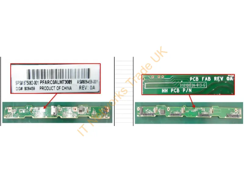 875082-001 HP 4-Bay 3.5-inch LFF Hard Drive Backplane ProLiant DL380 G10 Server Server Accessory