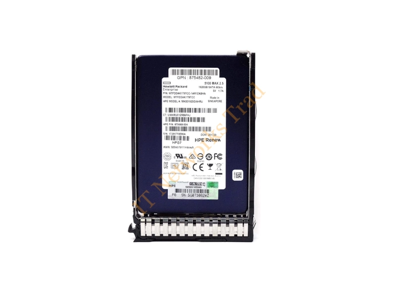 875867-001 HP 1.92TB Multi-Level Cell (MLC) SATA 6Gb/s Hot-Swappable Mixed Use 2.5-inch Solid State Drive SSD Storage