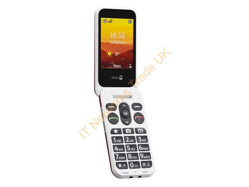 8762 - Doro Leva L31 7.11 cm (2.8") 142.7 g Red, White Feature phone