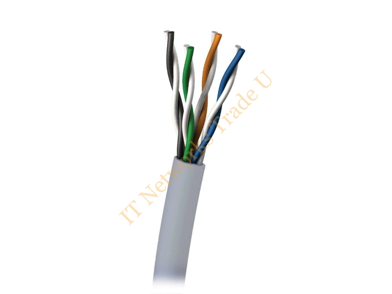 C2G 305M Cat6 550MHz UTP Solid PVC CMR Cable 305m Cat6 U/UTP (UTP) Grey networking cable