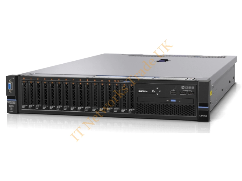 8871KGU Lenovo x3650 M5 Intel -Xeon E5-2630 V4 10-Core 2.20GHz CPU 16GB RAM 900-Watts Power Supply Rack Server System