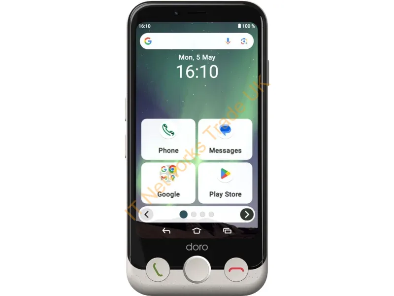 8881 - Doro Aurora A10 11.4 cm (4.5") Dual SIM Android 14 4G USB Type-C 4 GB 64 GB 3000 mAh Black, White