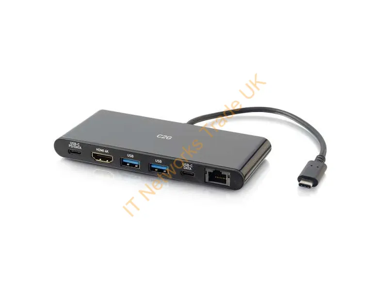 88846 - C2G USB-C Docking Station with 4K HDMI, Ethernet, USB and Power Delivery