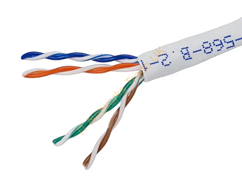 892 - Monoprice Cat5E, Utp, 304.8 M Networking Cable White 12000" (304.8 M) U/Utp (Utp)