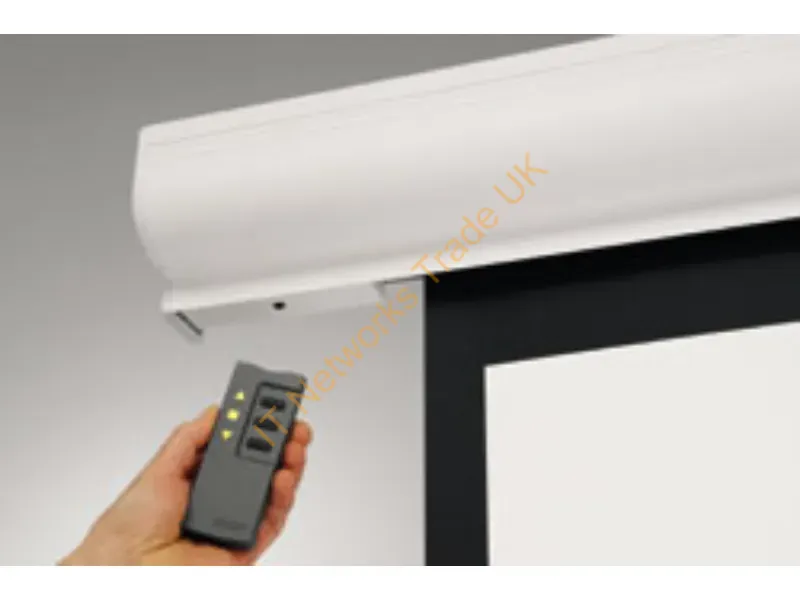 89722W - Da-Lite Designer Contour Electrol W/ Integrated Infrared Remote 84" X 84" Matte White Projection Screen