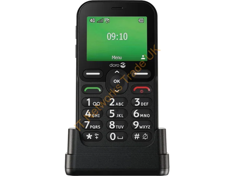 8988 - Doro Leva E10 6.1 cm (2.4") 118.9 g Black Senior phone