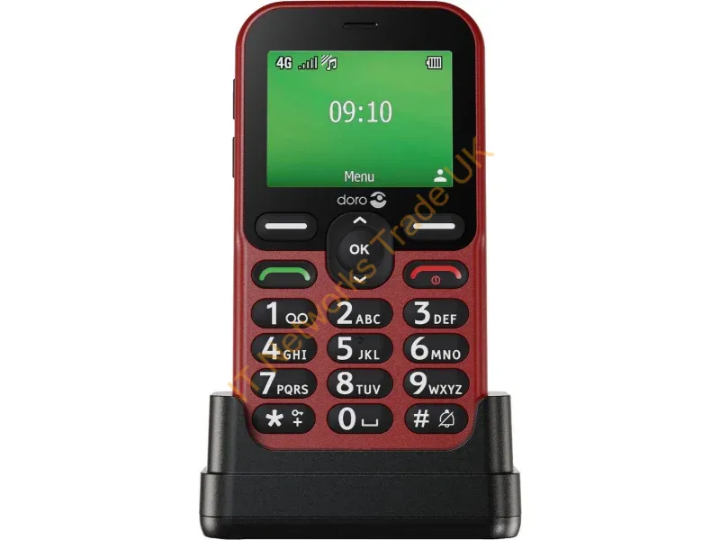 8989 - Doro Leva E10 6.1 cm (2.4") 118.9 g Red Senior phone