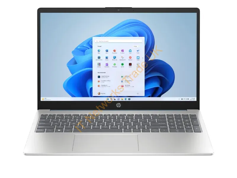 8C343UAR#ABA - Hp 15-Fd0015Tg Intel N N200 Laptop 15.6" Hd 8 Gb Ddr4-Sdram 256 Gb Ssd Wi-Fi 6 (802.11Ax) Windows 11 Home In S Mode Blue, Silver