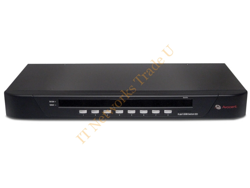 8SV1000-202 - Vertiv Avocent SwitchView 1000 8-port Network KVM Switch Rack mounting Black Network KVM Switch