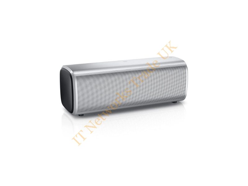 8WGW1 Dell AD211 Portable Rechargeable Wireless Bluetooth 4.0 Near-Field Communications (NFC) Silver Speaker and Microphone Wireless LAN Card