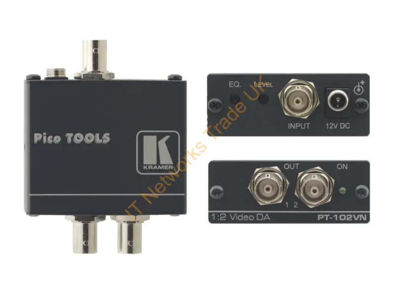 90-102090 - Kramer Electronics Pt-102Vn Video Line Amplifier 430 Mhz Black