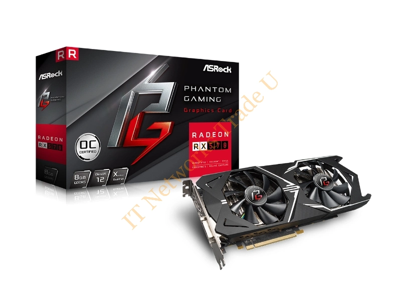 Asrock 90-GA0300-00UANF Radeon RX 570 8GB GDDR5 graphics card