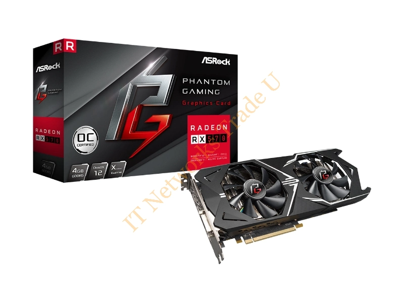 Asrock 90-GA0800-00UANF Radeon RX 570 4GB GDDR5 graphics card