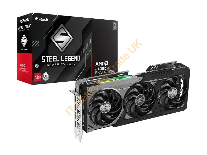 90-GA5WZZ-00CANF - VGA ASRock Radeon RX 9070 GRE 12GB Steel Legend Dark OC