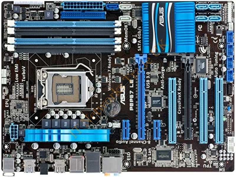 90-MIBDZ0-G0EAY0KZ ASUS P8P67 LE Intel P67 Chipset Socket LGA1155 ATX- Motherboard
