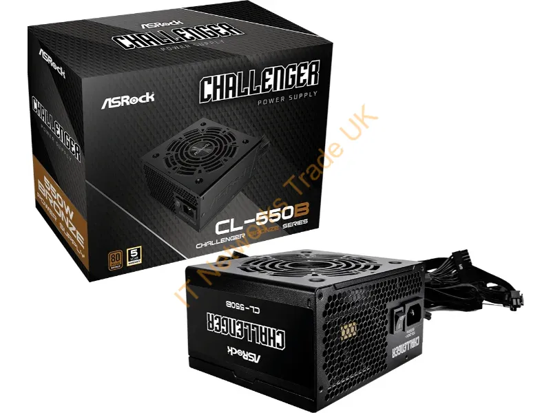 90-UXC055-BNEAAA - Asrock CL-550B Challenger power supply unit 550 W 20+4 pin ATX ATX Black