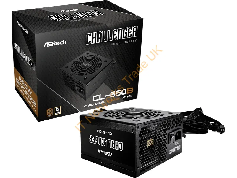 90-UXC065-BNEAAA - Asrock Challenger CL-650B power supply unit 650 W 20+4 pin ATX ATX Black