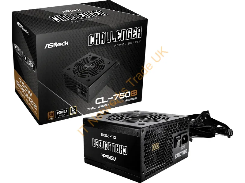 90-UXC075-BNEAAA - Asrock Challenger CL-750B power supply unit 750 W 20+4 pin ATX ATX Black