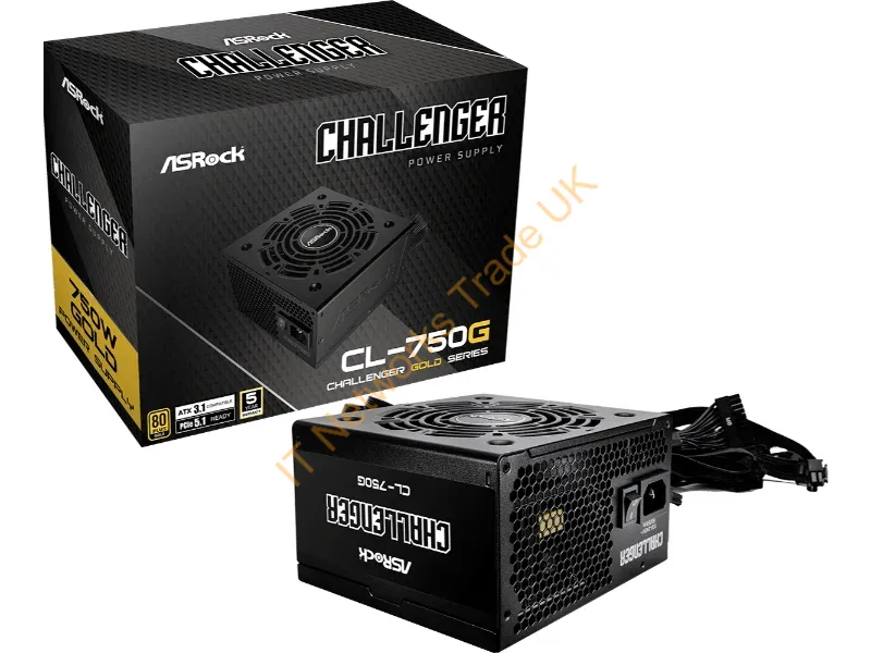 90-UXC075-GNEAAA - Asrock Challenger CL-750G power supply unit 750 W 20+4 pin ATX ATX Black
