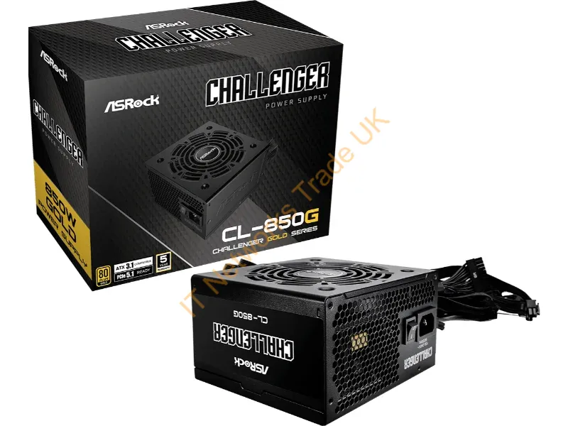 90-UXC085-GNEAAA - Asrock Challenger CL-850G power supply unit 850 W 20+4 pin ATX ATX Black