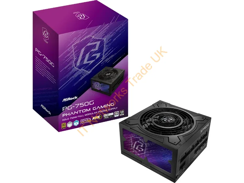 90-UXP075-GFEAAB - Asrock Phantom Gaming PG-750G power supply unit 750 W 20+4 pin ATX ATX Black