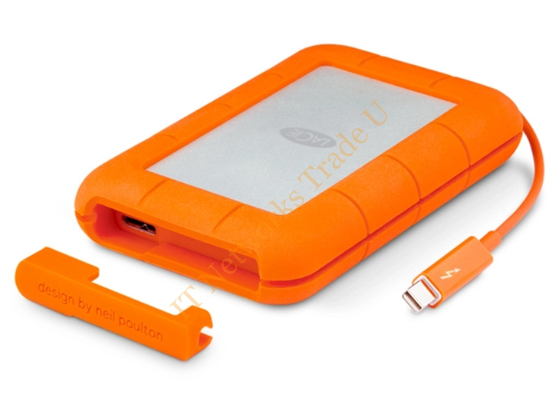 9000491 - LaCie Rugged 500GB Grey, Orange Solid State Drives
