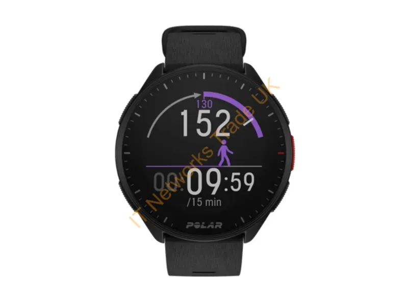 900102174 - Polar Pacer 3.05 cm (1.2") MIP 45 mm Black GPS (satellite)
