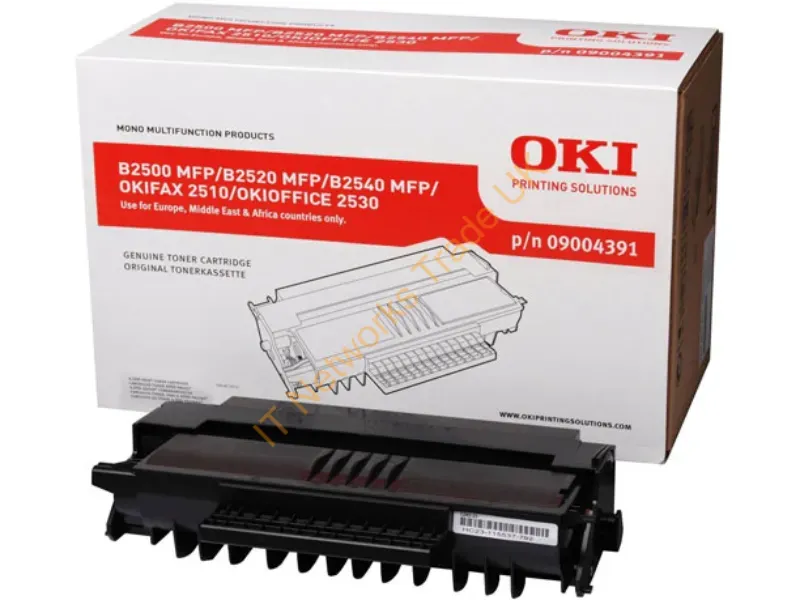 9004391 - OKI 09004391 Toner cartridge black, 4K pages ISO/IEC 19752 for OKI B 2500 MFP