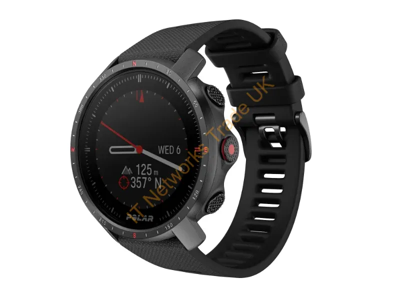 90085773 - Polar Grit X Pro 3.05 cm (1.2") MIP 47 mm Black GPS (satellite)