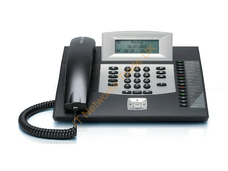 90114 - Auerswald COMfortel 1600 Analog telephone Caller ID Black