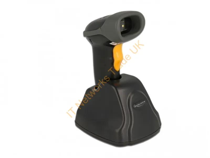 90518 - DeLOCK 2.4 GHz Barcode Scanner 1D and 2D with charging station 5 Languages